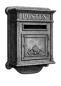 Brievenbus, gravure